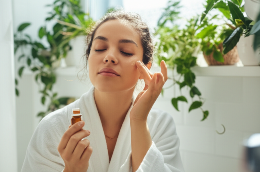 Morning skincare ritual