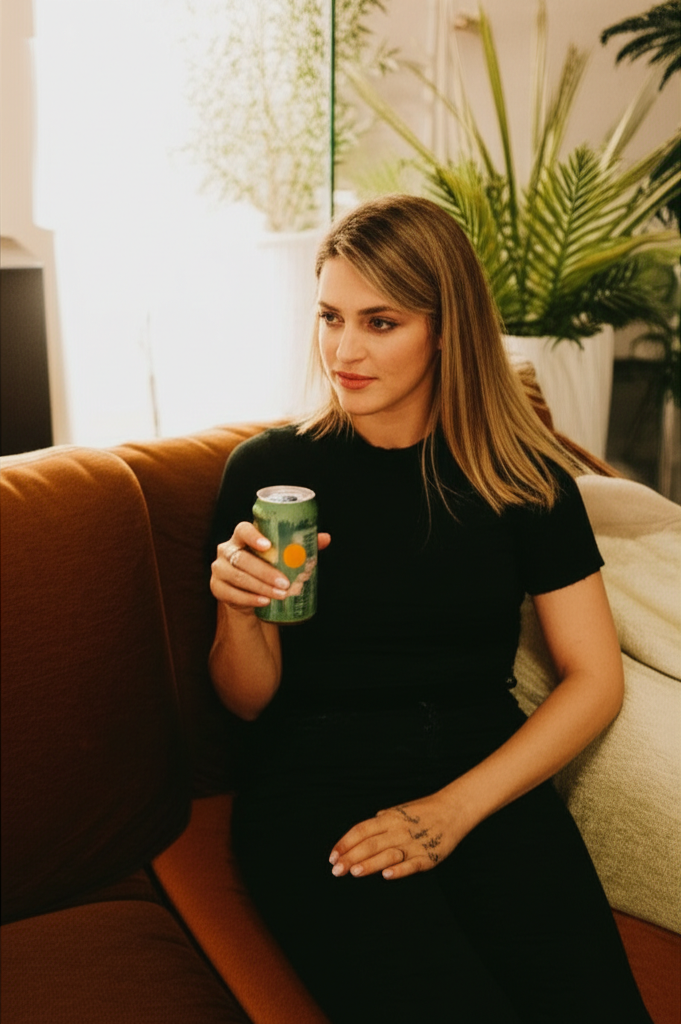 Woman relaxing with Little Saints