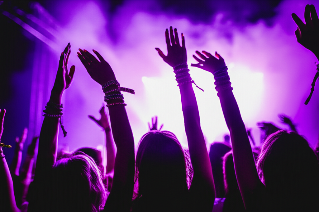 Bracelets at concerts